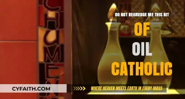 Catholic Oil Traditions: Embracing Sacred Anointing Without Judgment or Envy
