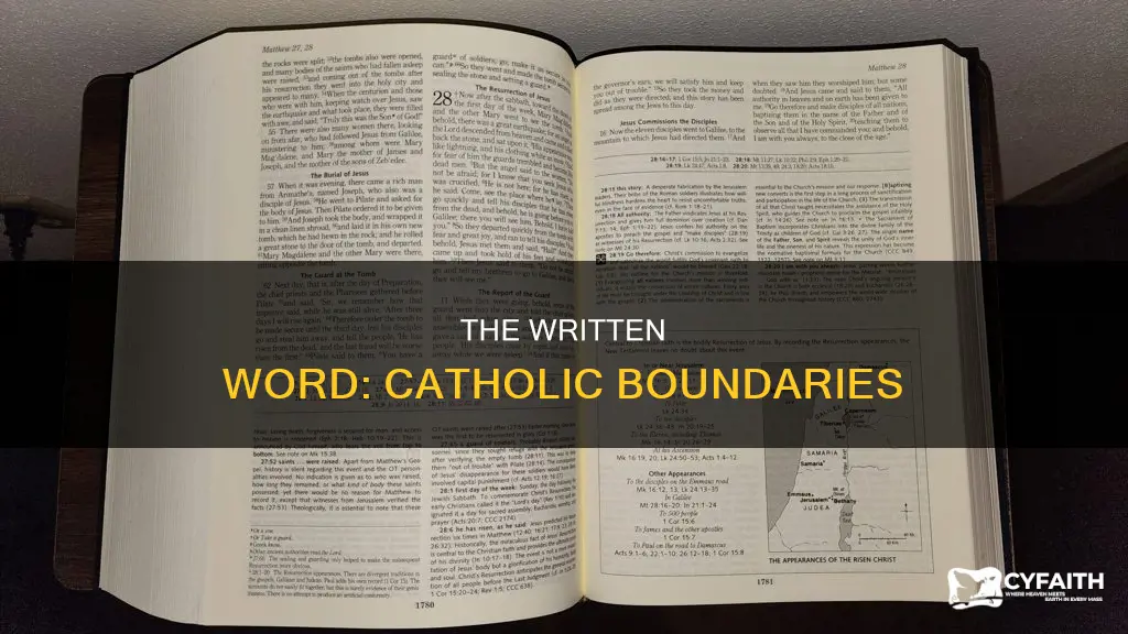 do not go beyond what is written catholic