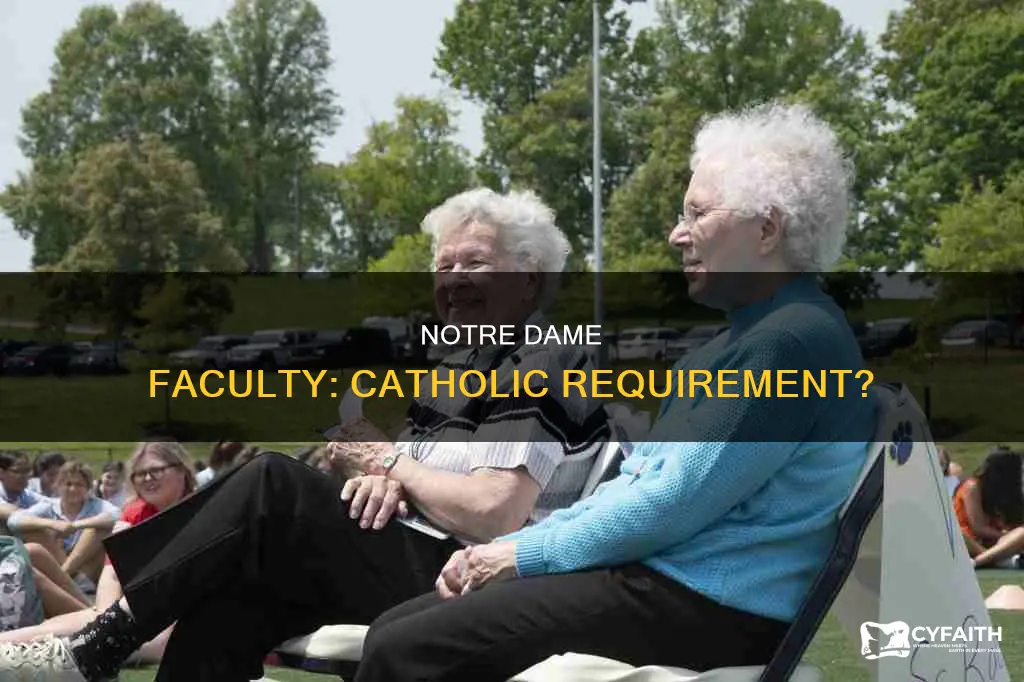 do notre dame faculty have to be catholic