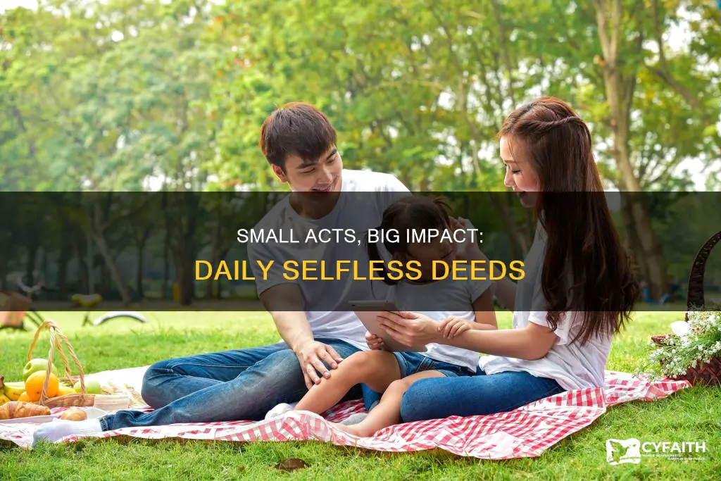 do one unselfish act everyday catholic
