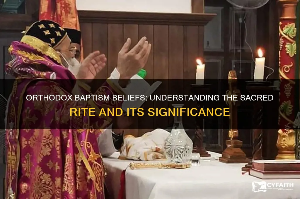 do orthodox believe in baptism