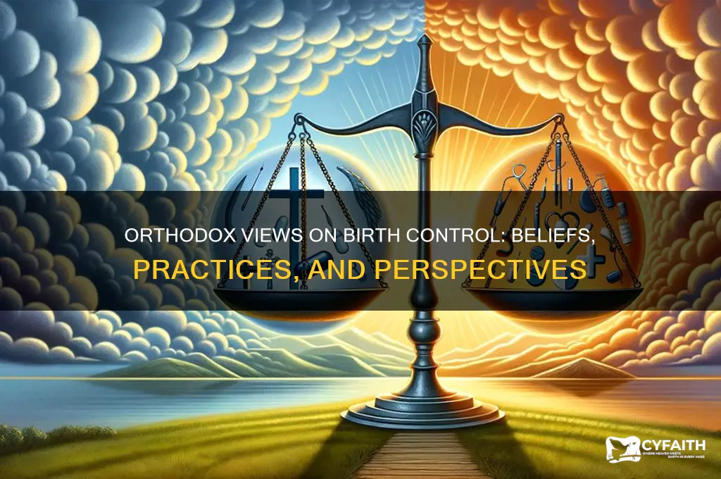 do orthodox believe in birth control