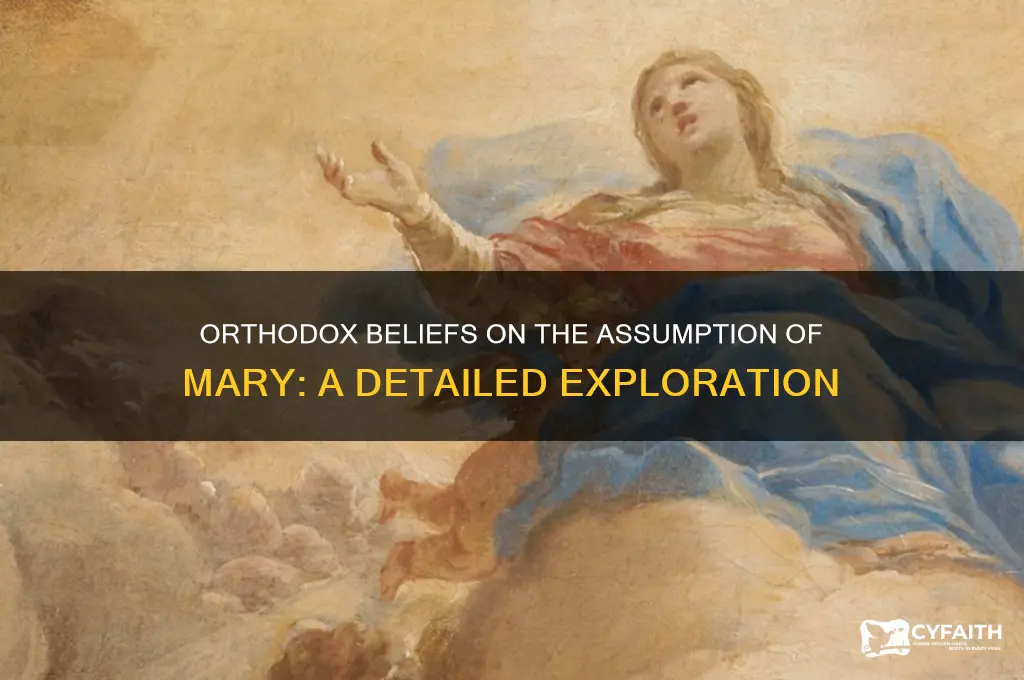 do orthodox believe in the assumption