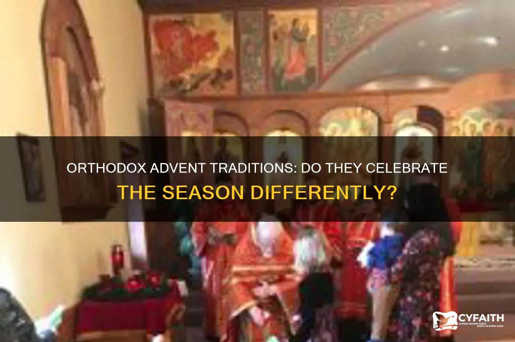 do orthodox celebrate advent