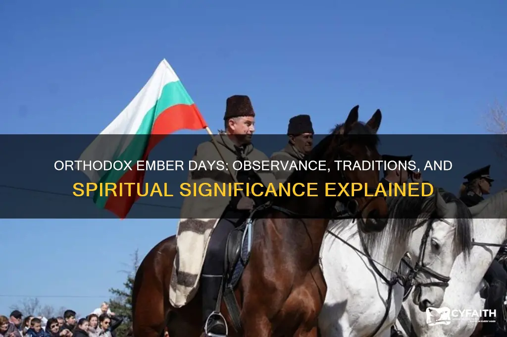 do orthodox celebrate ember days