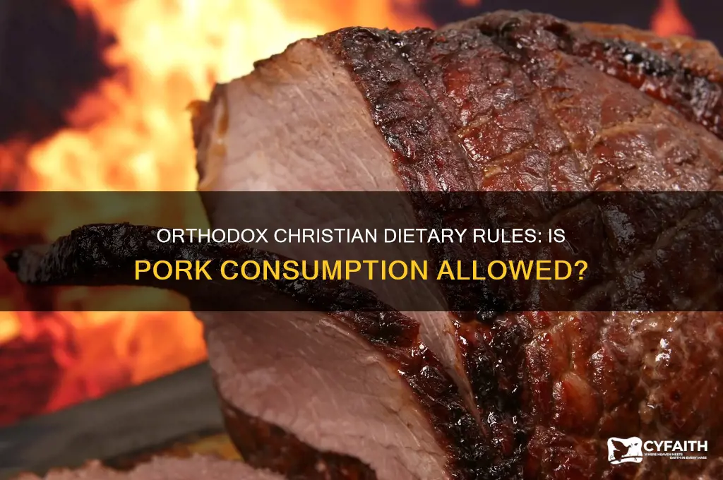 do orthodox christian eat pork