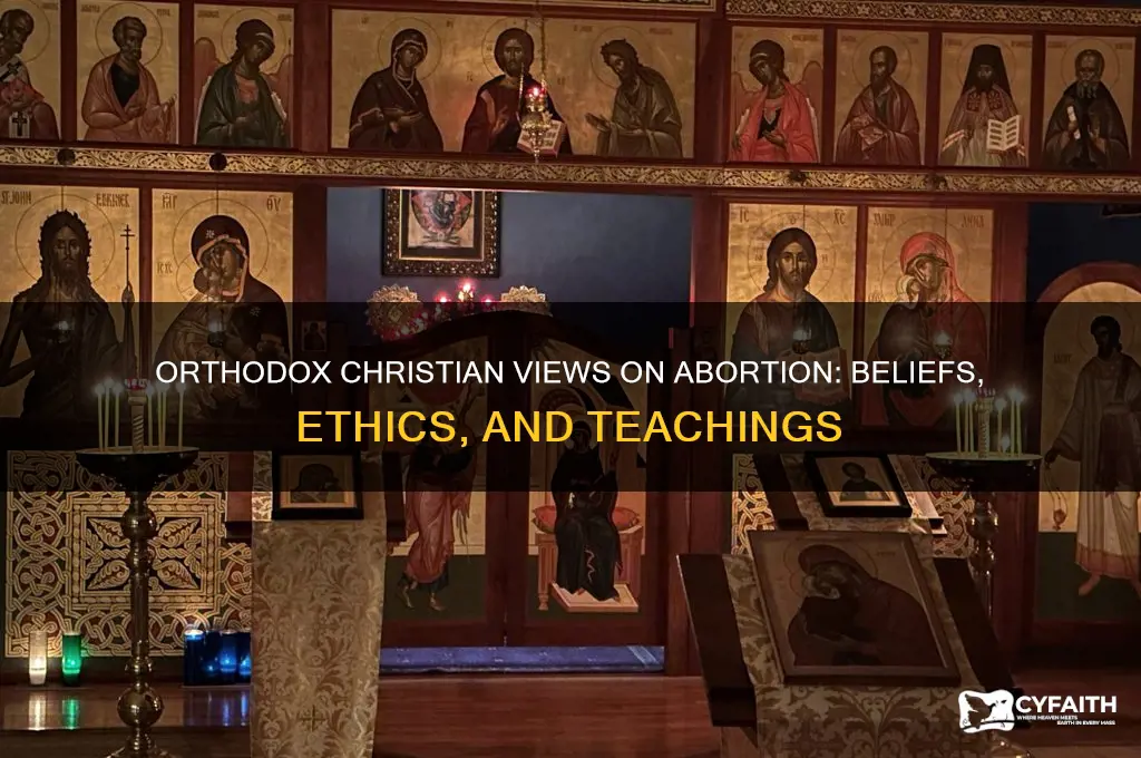 do orthodox christians believe in abortion