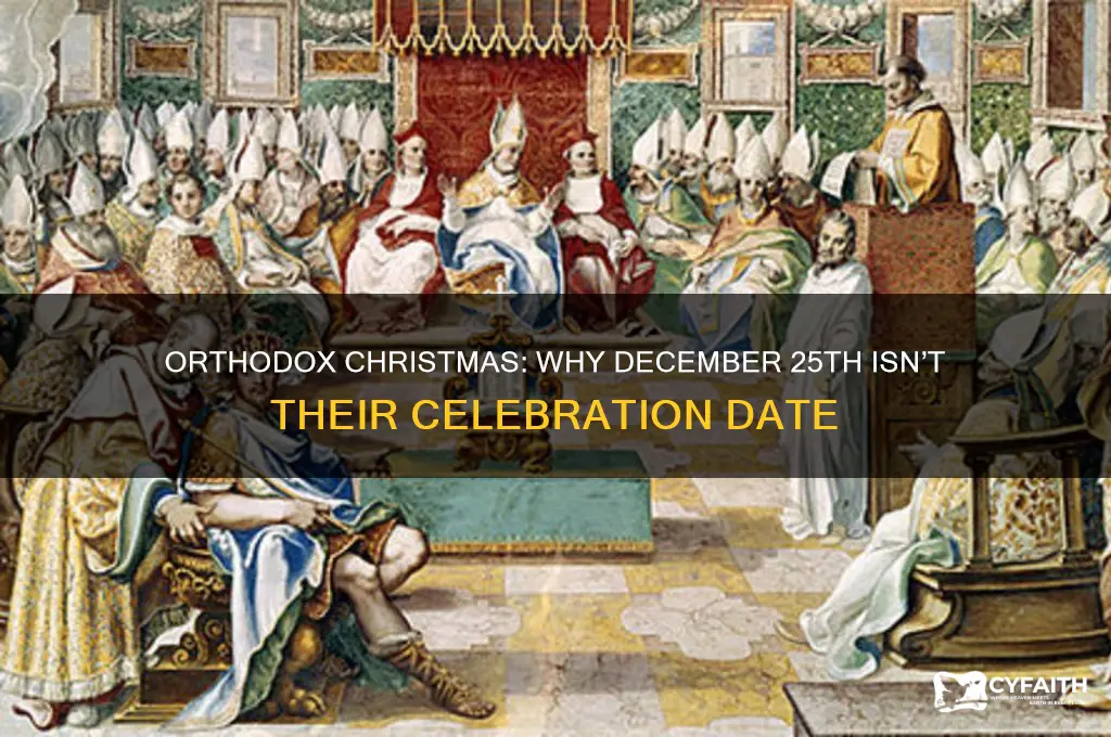 do orthodox christians celebrate christmas on december 25