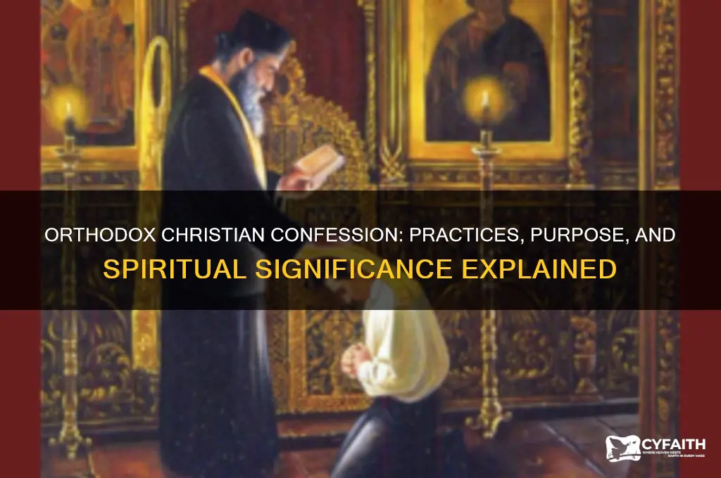 do orthodox christians do confession