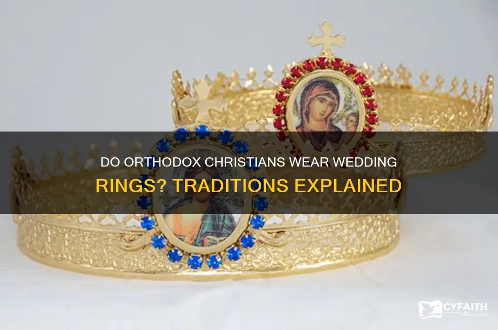 do orthodox christians wear wedding rings