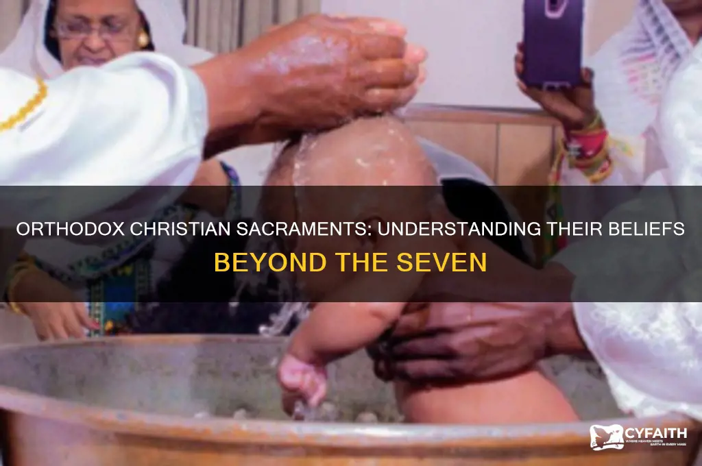 do orthodox chrsitans believe in the seven sacraments