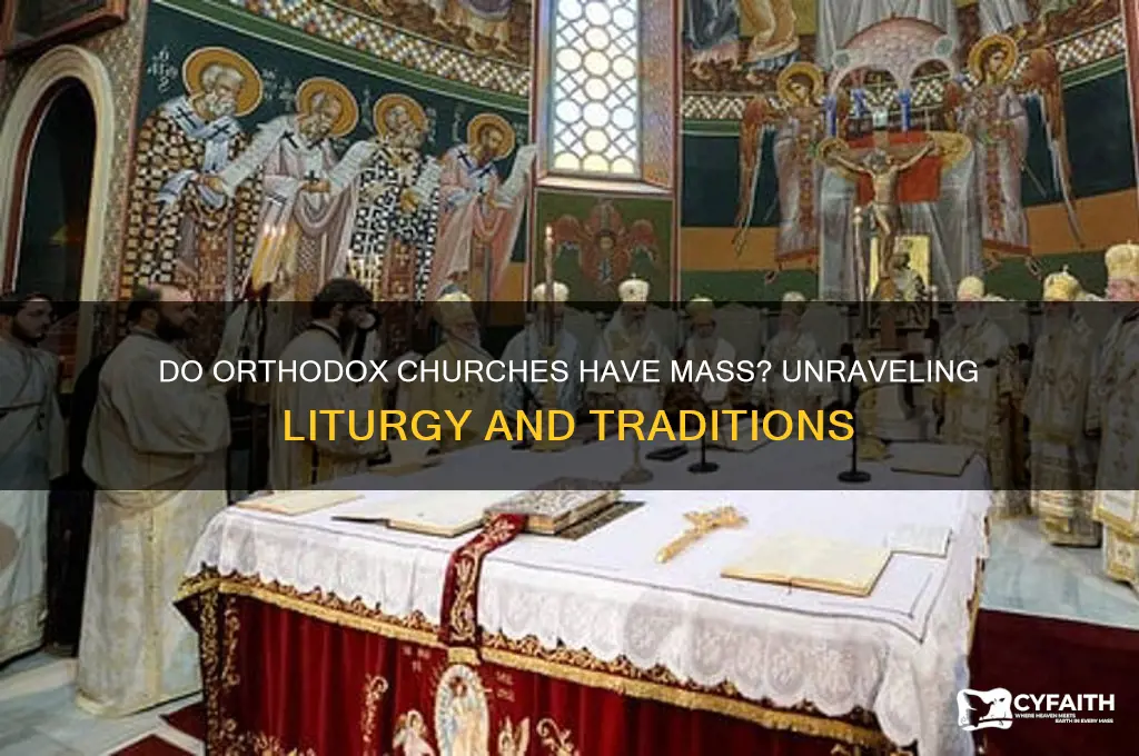 do orthodox churches have mass