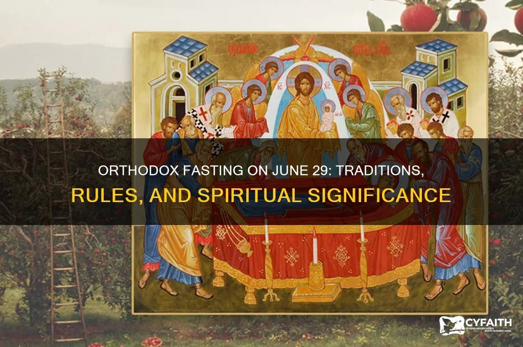 do orthodox fast on june 29