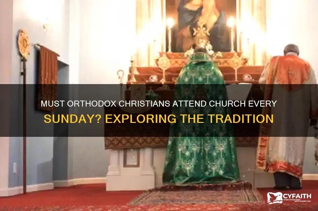 do orthodox have to go to church every sunday