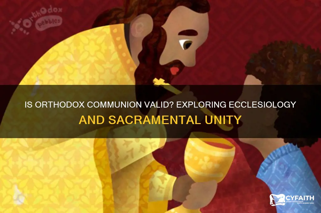do orthodox have valid communion