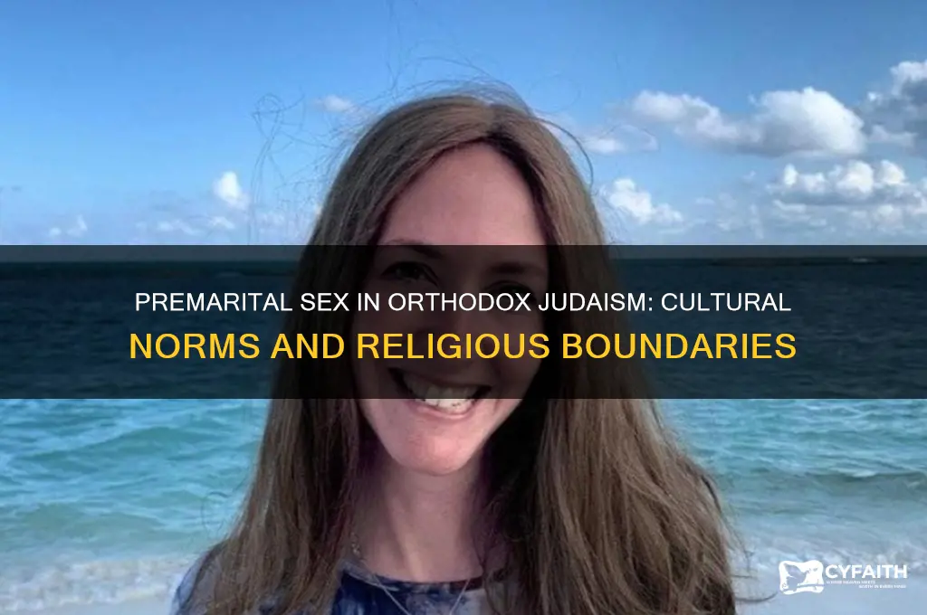 do orthodox jew have premarital sex