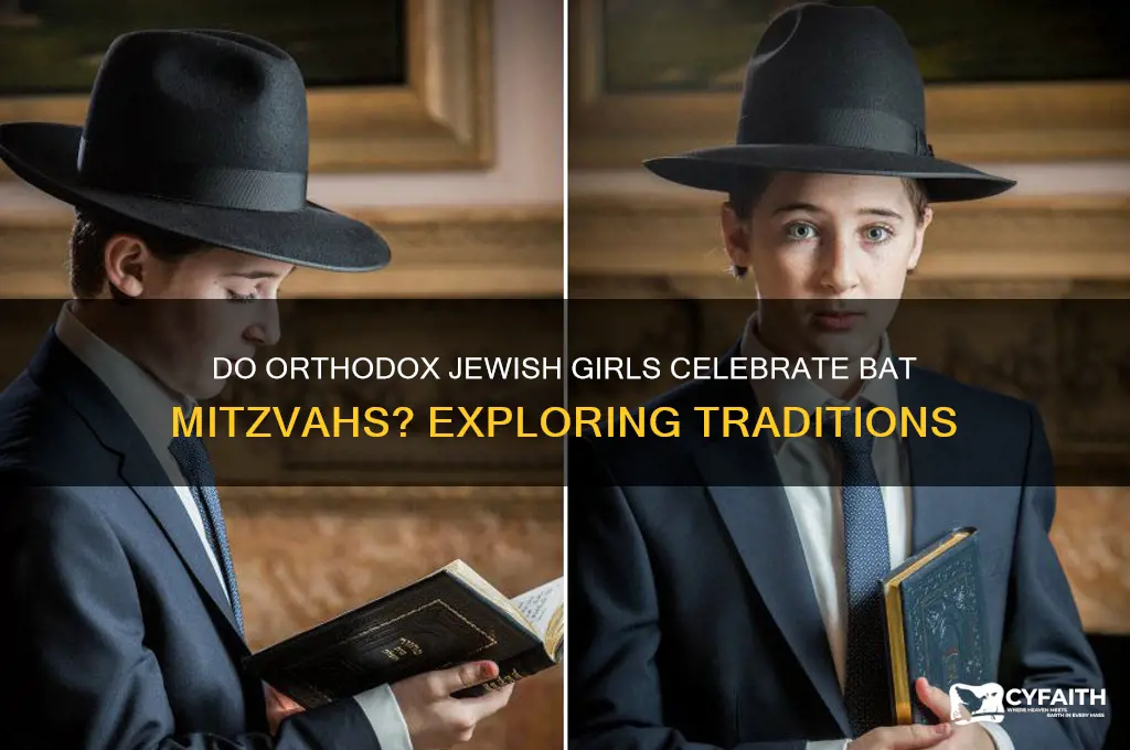 do orthodox jewish girls have a bat mitzvah