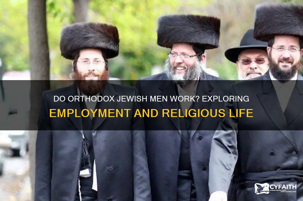 do orthodox jewish men work