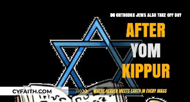 Post-Yom Kippur Observance: Do Orthodox Jews Take an Extra Day Off?