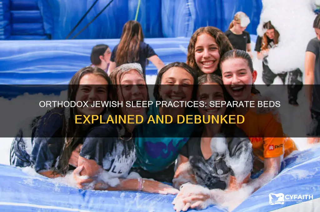 do orthodox jews always sleep separately