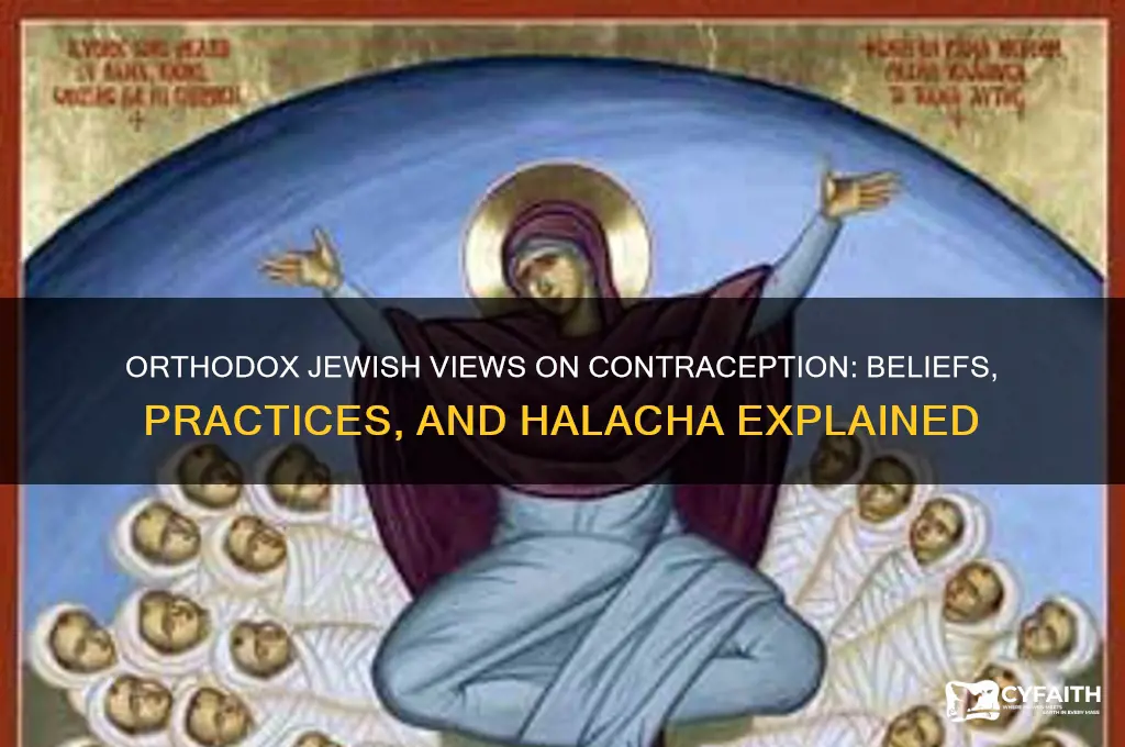 do orthodox jews believe in contraception