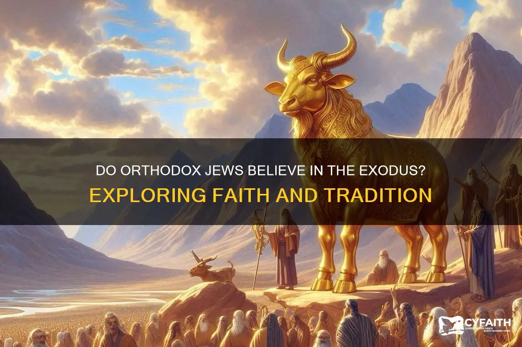do orthodox jews believe in exodus