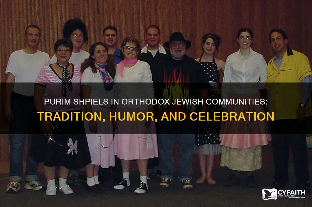 do orthodox jews do purim shpiels