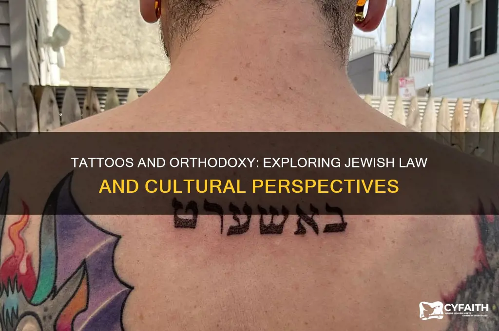 do orthodox jews get tattos