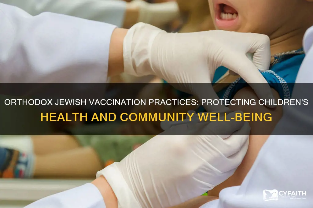 do orthodox jews get their kids vaccinated