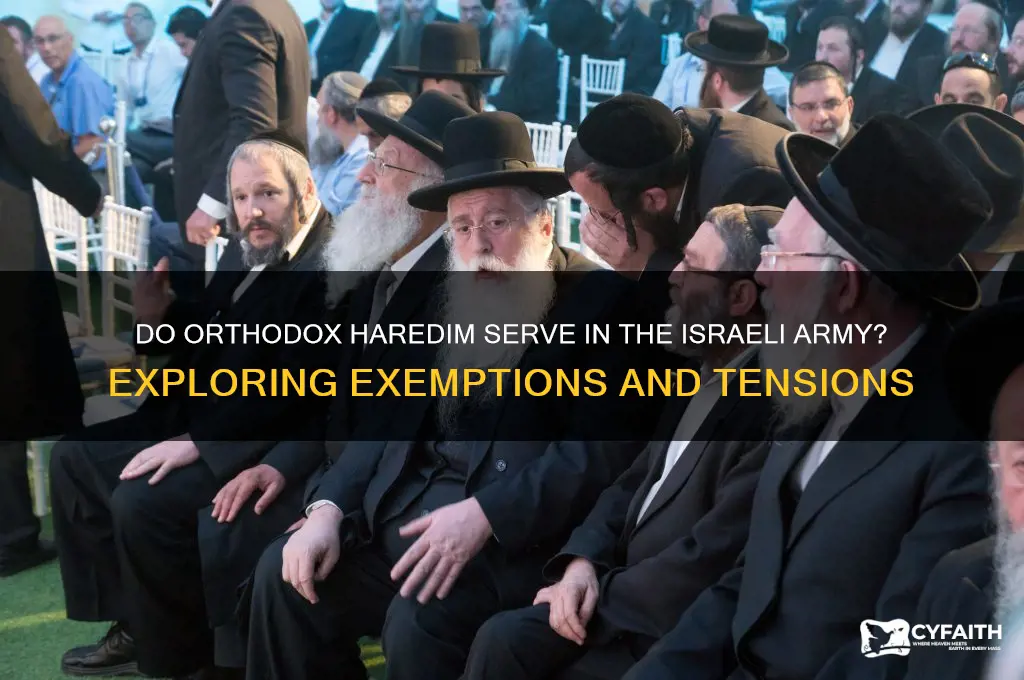 do orthodox jews haredim serve in the israeli army