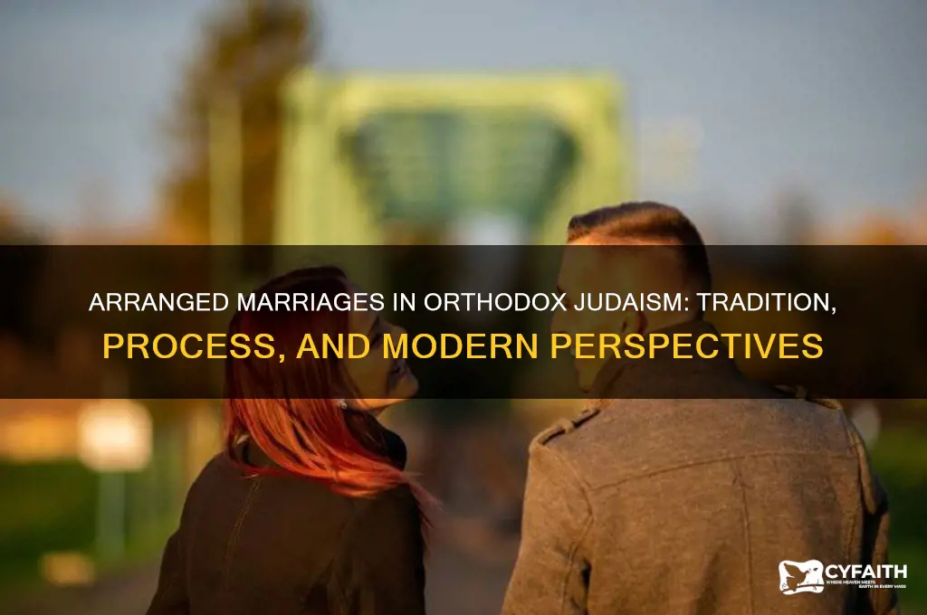 do orthodox jews have arranged marriages
