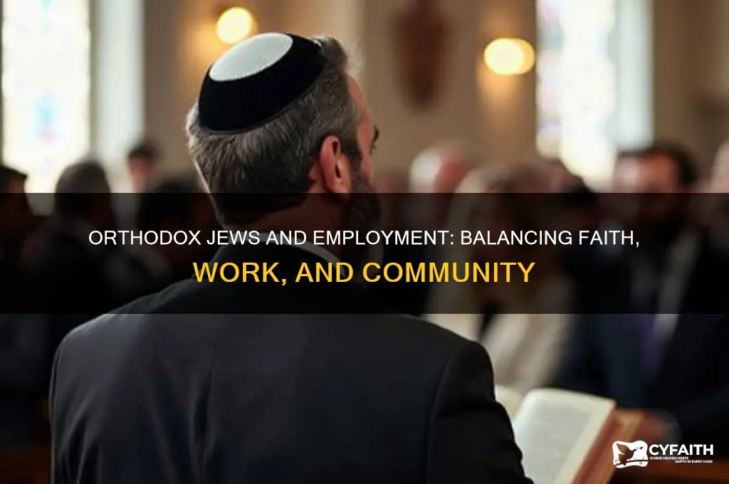 do orthodox jews have jobs