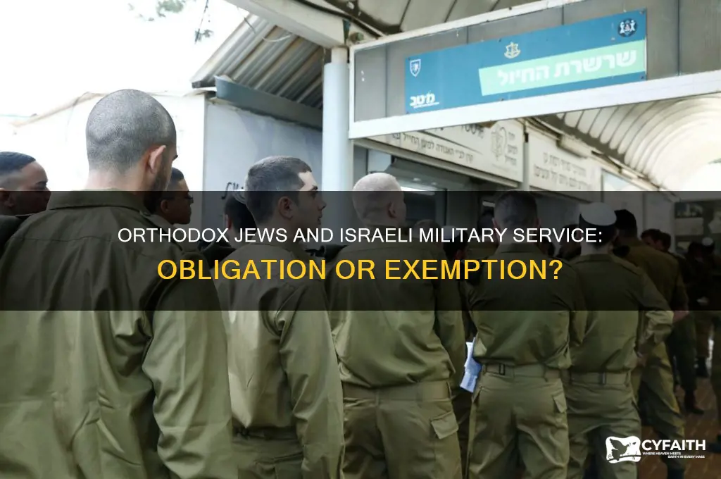 do orthodox jews have to serve in the israeli army