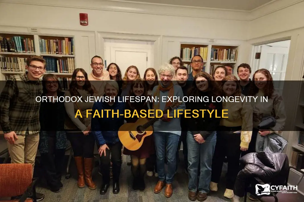 do orthodox jews live longer