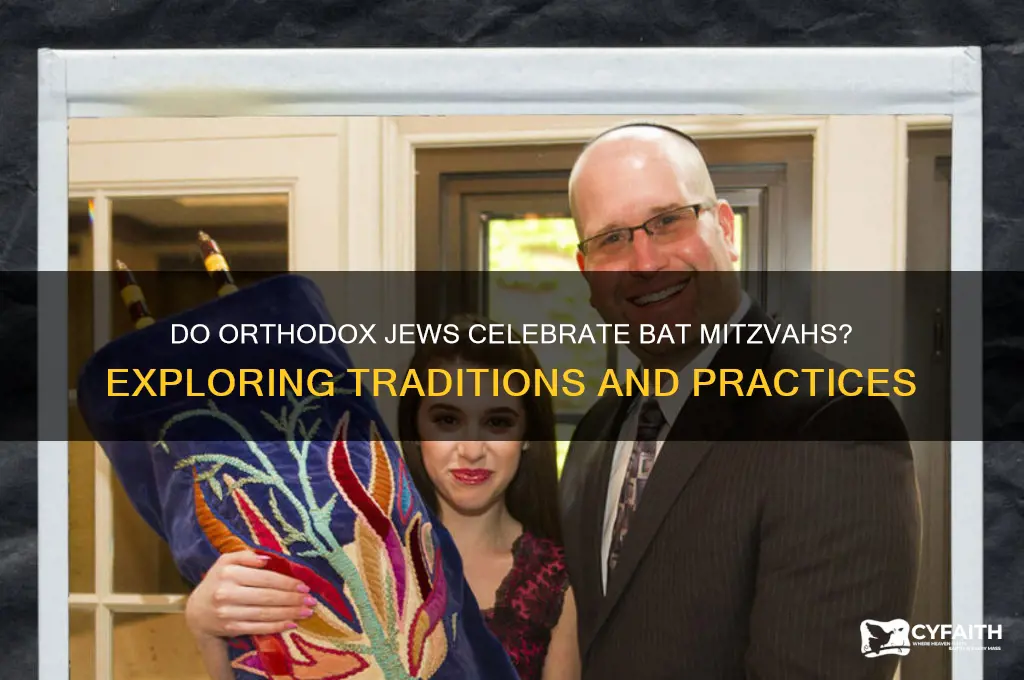 do orthodox jews observe batmitzvahs