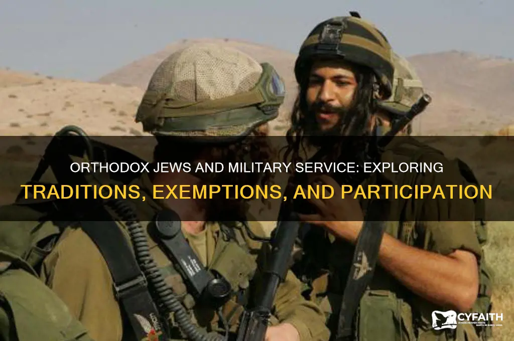 do orthodox jews serve in military