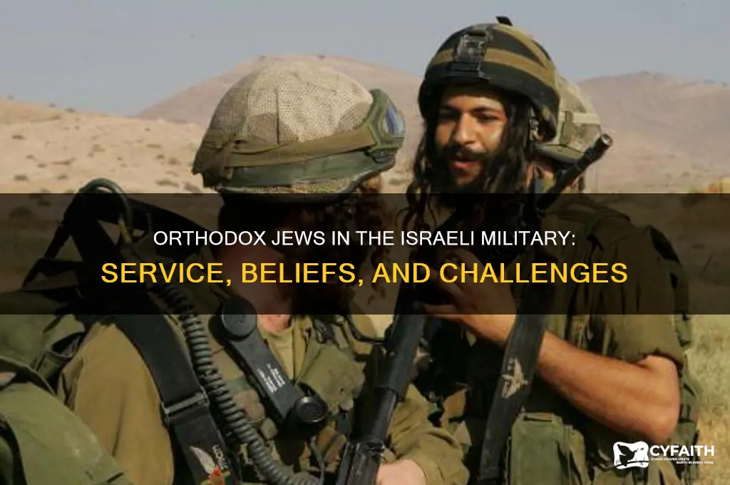 do orthodox jews serve in th irerali military