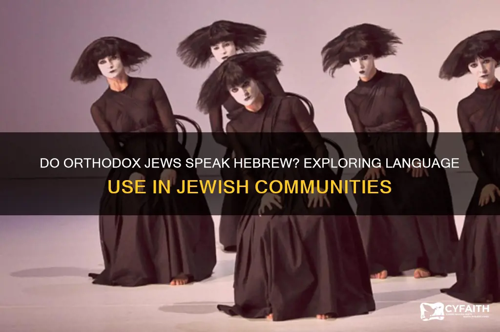 do orthodox jews speak hebrew