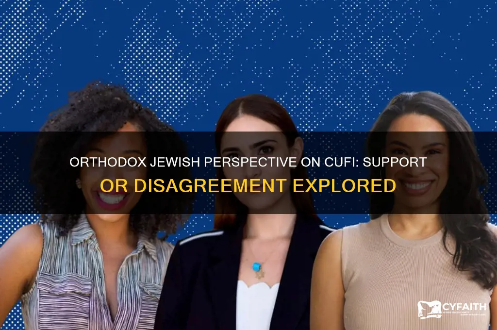 do orthodox jews support cufi