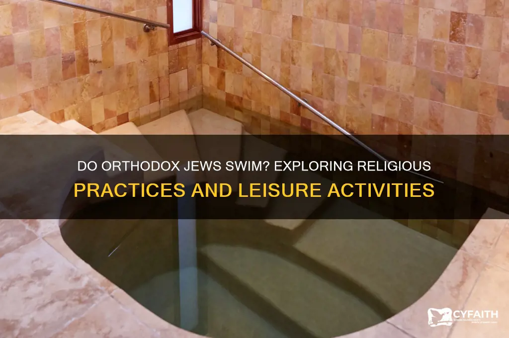 do orthodox jews swim