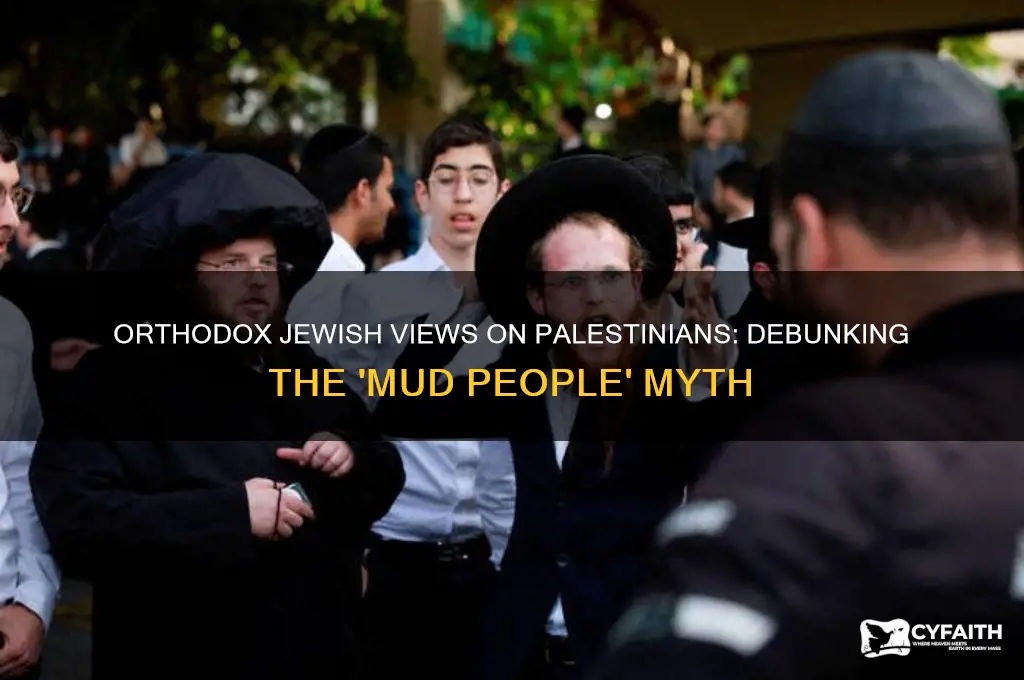 do orthodox jews think palestinians are mud people