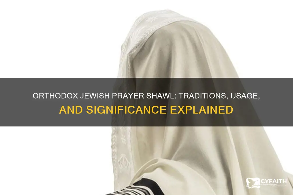 do orthodox jews use a prayer shwl