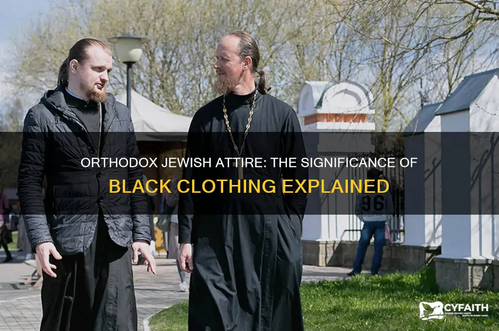 do orthodox jews wear black