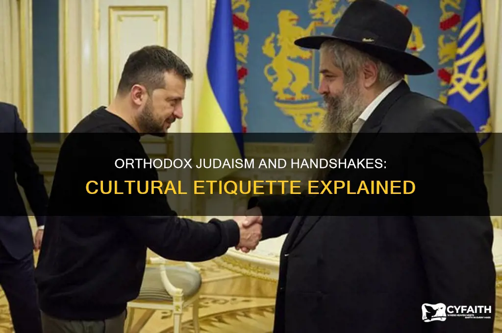 do orthodox judaism handshake