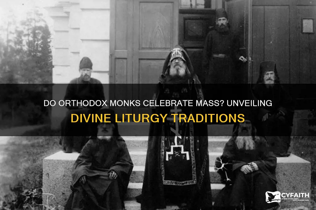 do orthodox monks celebrate mass