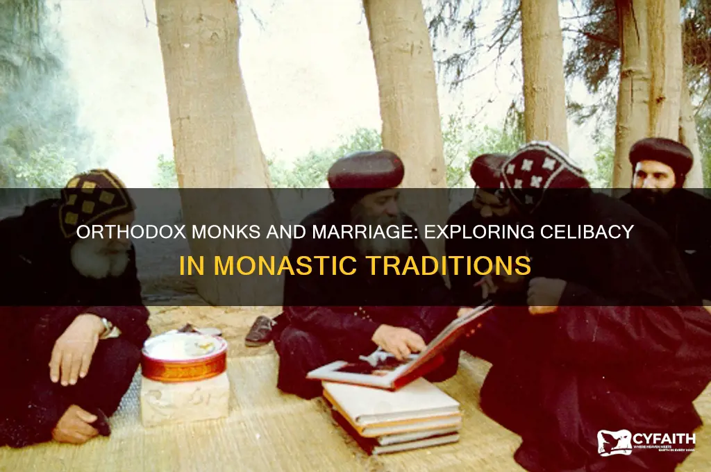 do orthodox monks marry