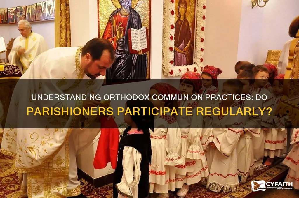 do orthodox parishoners do communion