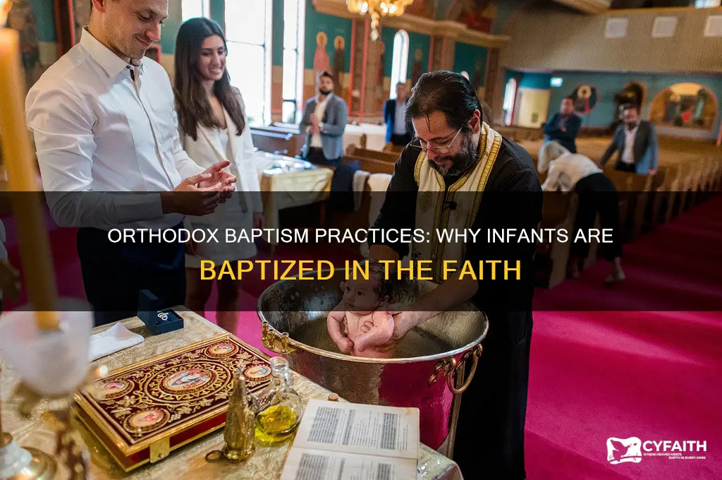do orthodox people baptize children