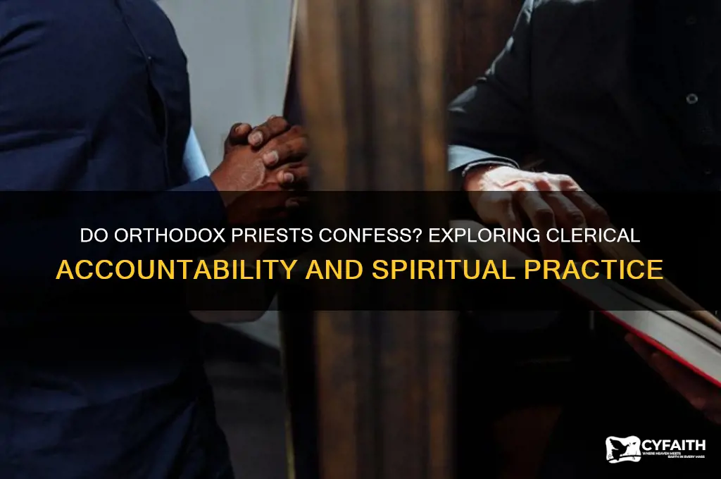 do orthodox priests have to confess to anyone