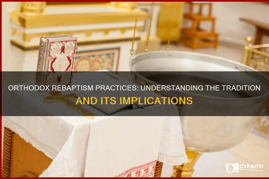 do orthodox rebaptize